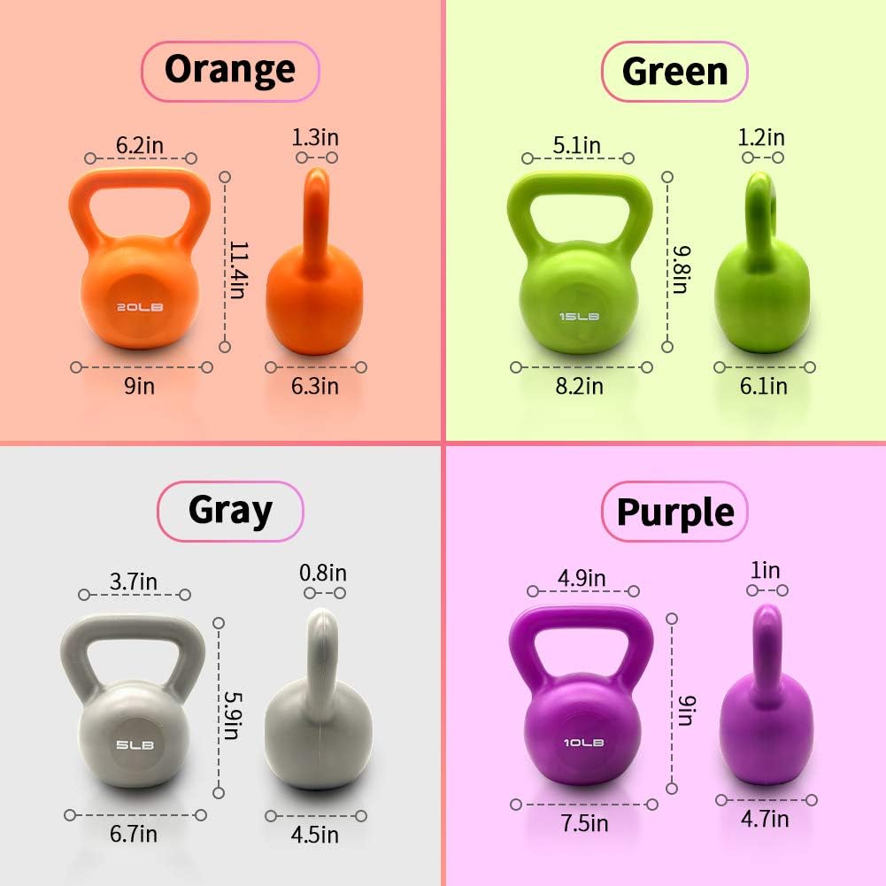 10lbs Vinyl Coated Kettlebell