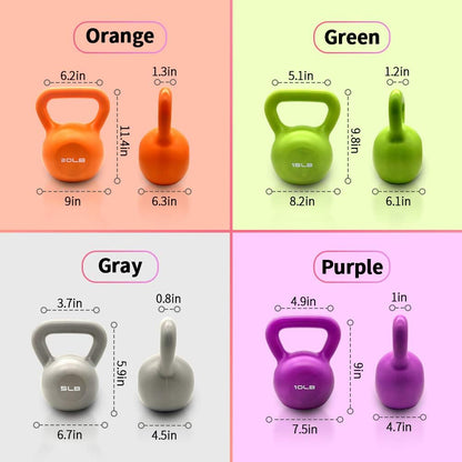 10lbs Vinyl Coated Kettlebell