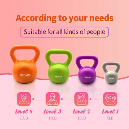 10lbs Vinyl Coated Kettlebell