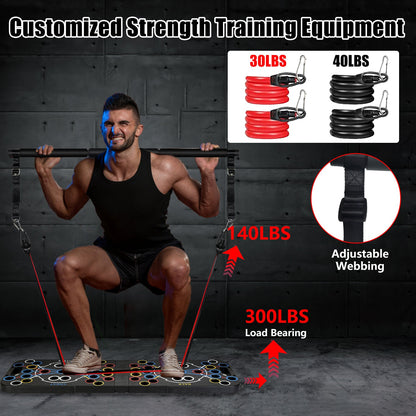 Multifunctional Push Up Board Home Gym Set