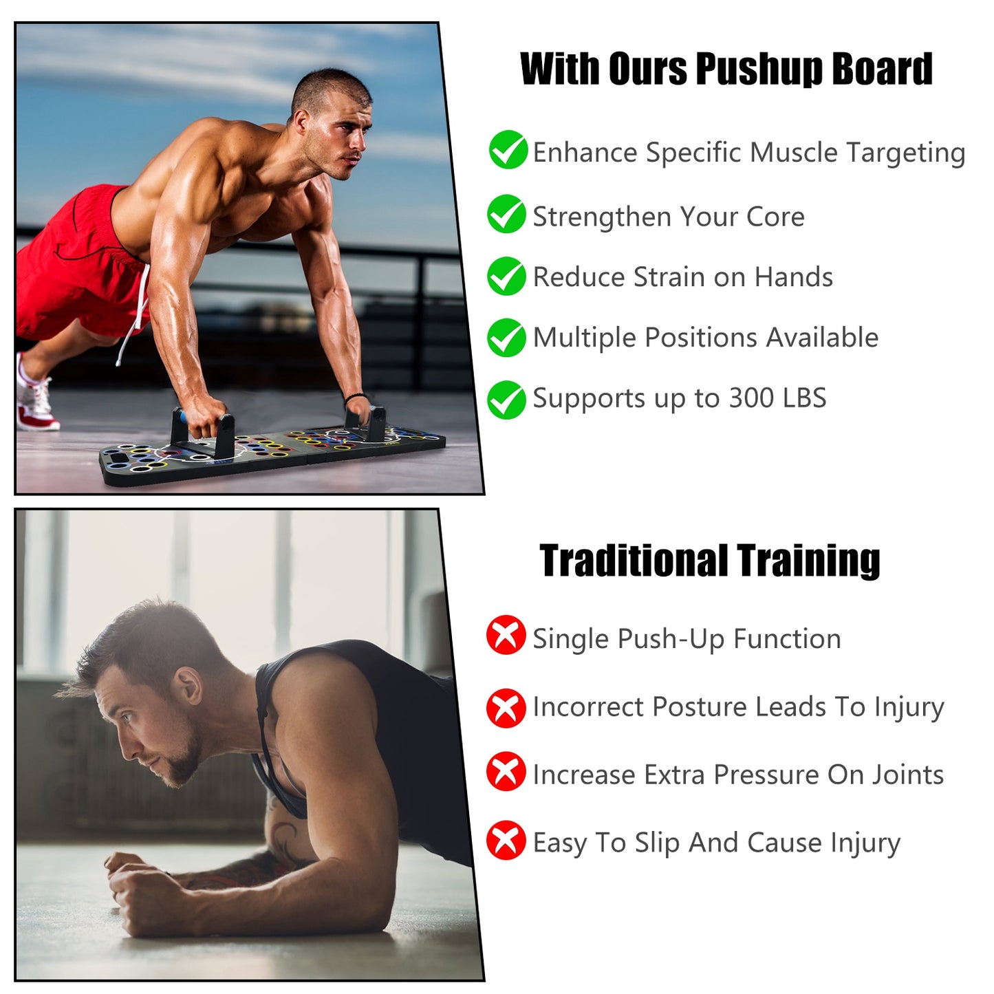 Multifunctional Push Up Board Home Gym Set