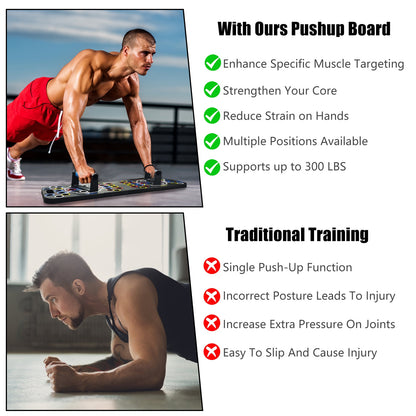 Multifunctional Push Up Board Home Gym Set